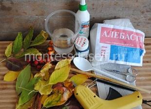 Мастер-класс «Топиарий из осенних листьев»: используем природные материалы